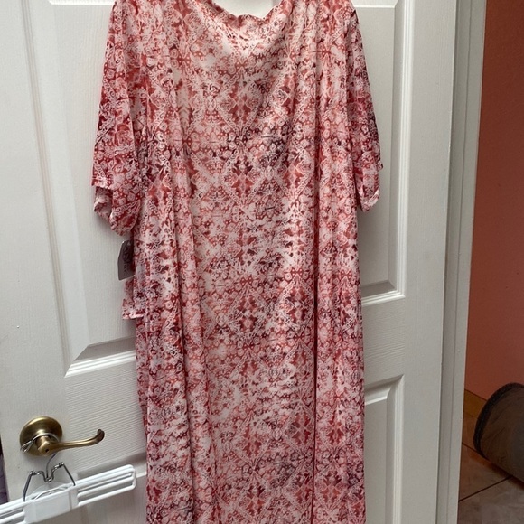 Y womens Catherine’s short sleeve stretch lined plus size dress size 4X. NWT - Picture 2 of 6